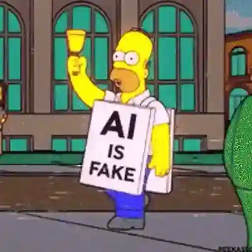 Figurinha: Homer contra IA