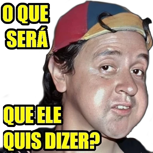 Figurinha: Chaves confuso