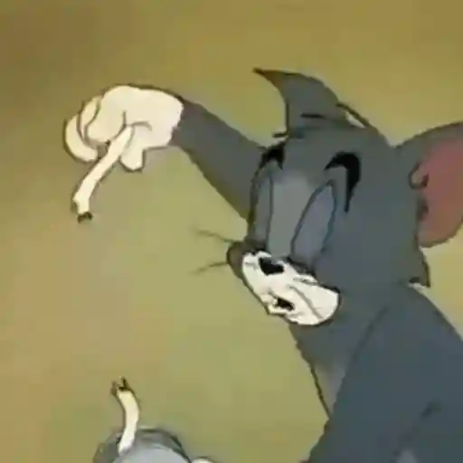 Figurinha: Tom acendendo a dinamite