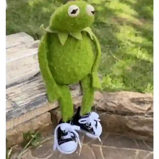 Figurinha: Sapo Kermit com Tênis