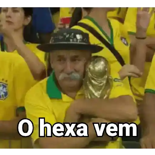 Figurinha: O hexa vem