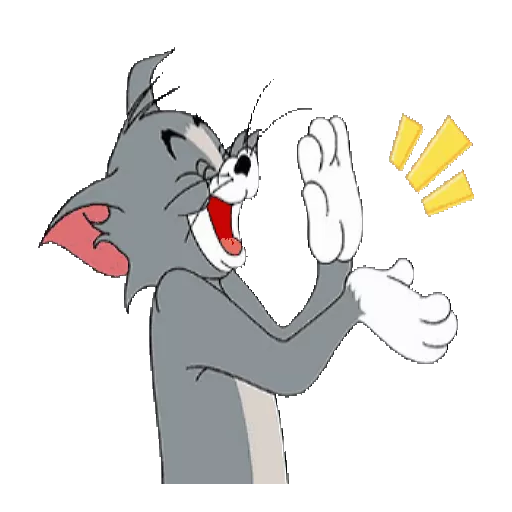 Figurinha: Tom batendo palmas animado