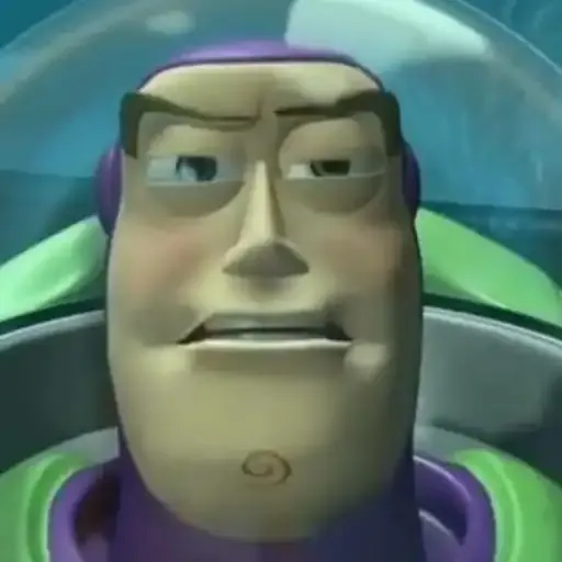 Figurinha: Buzz se frustrando