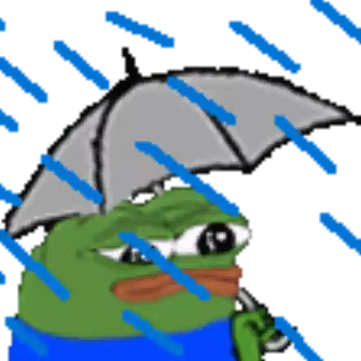Figurinha: Pepe Triste na Chuva