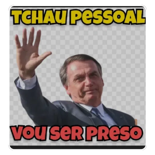 Figurinha: Tchau Pessoal Vou Ser Preso