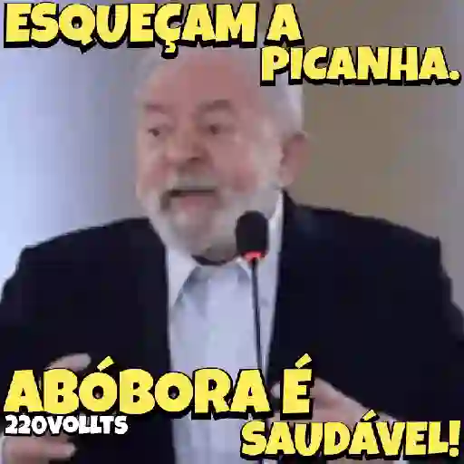 Figurinha: Esqueçam a picanha, abóbora é saudável!