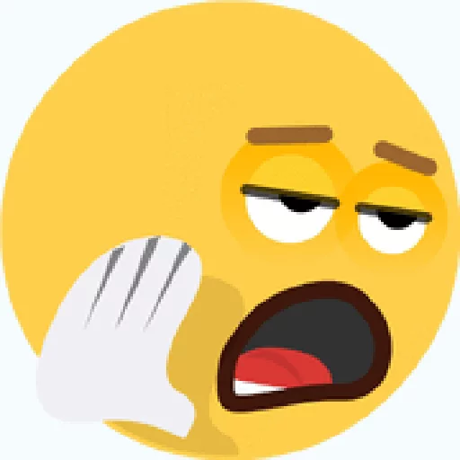 Figurinha: Emoji Espirrando e Cansado