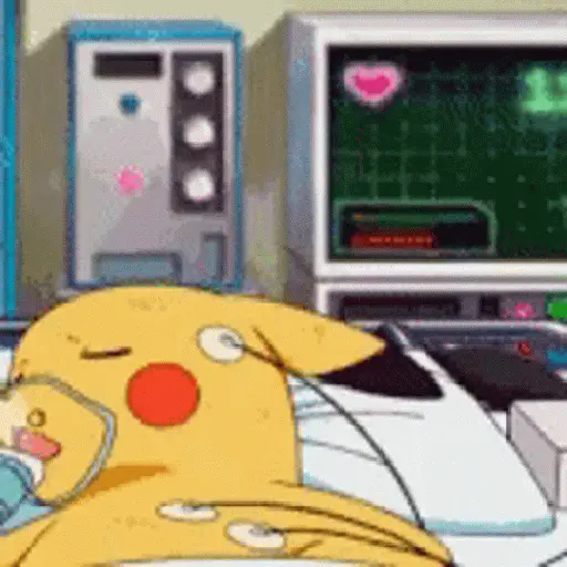 Figurinha: Pikachu no hospital