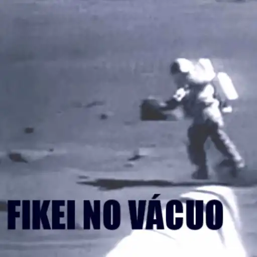 Figurinha: Astronauta caindo na lua