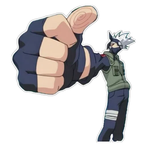 Figurinha: Kakashi faz joinha