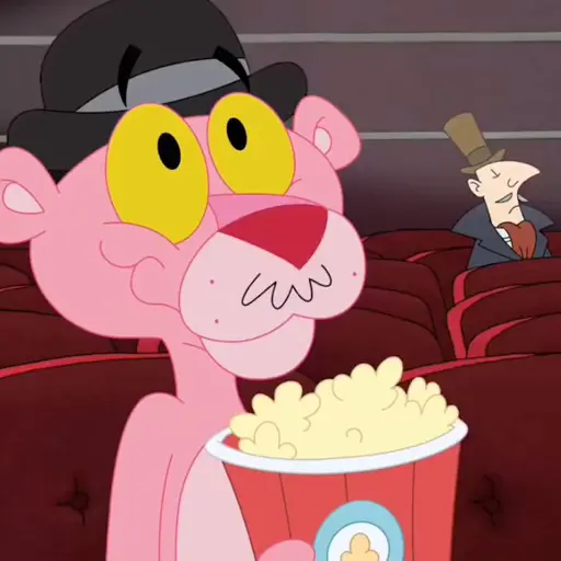 Figurinha: Pantera cor-de-rosa no cinema