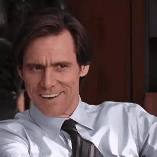 Figurinha: Jim Carrey Fazendo Saudações Engraçadas