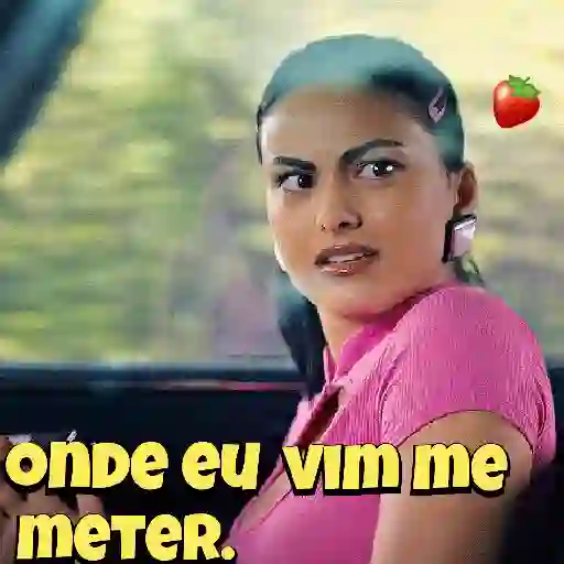 Figurinha: Onde eu vim me meter