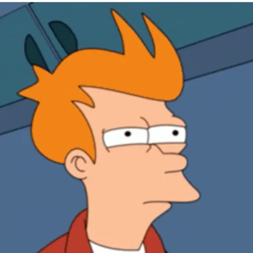 Figurinha: Fry confuso