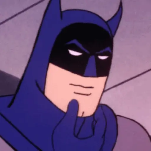 Figurinha: Batman pensativo