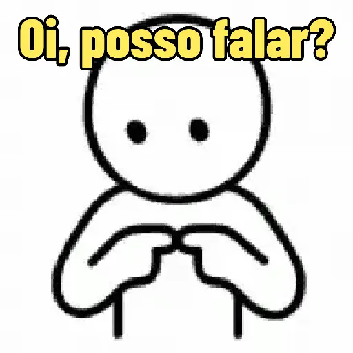 Figurinha: Posso falar?