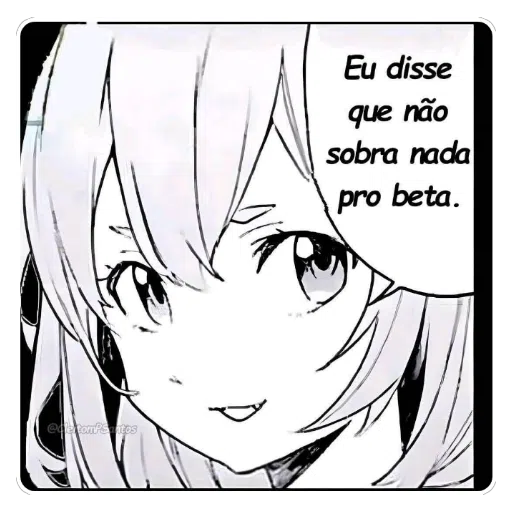 Figurinha: Nada pro beta