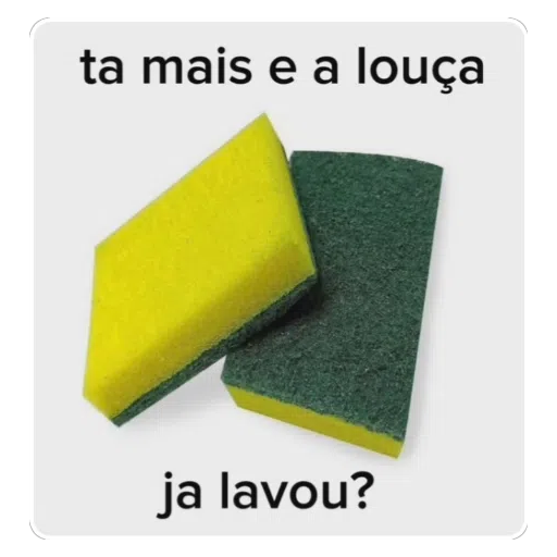 Figurinha: Ta mais e a louça?