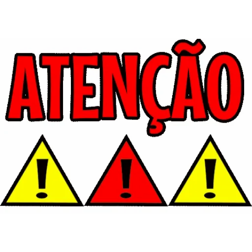 Figurinha: Atenção piscando