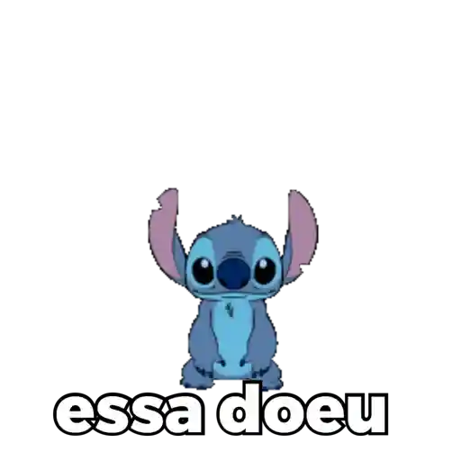 Figurinha: Stitch: Essa doeu