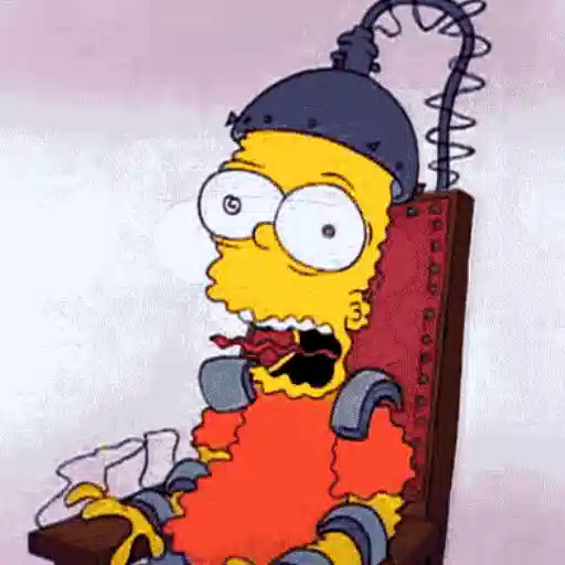 Figurinha: Bart Simpson Toma Choque