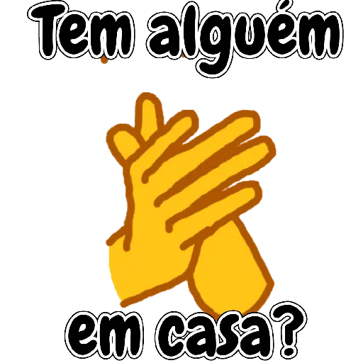 Figurinha: Alguém em casa?