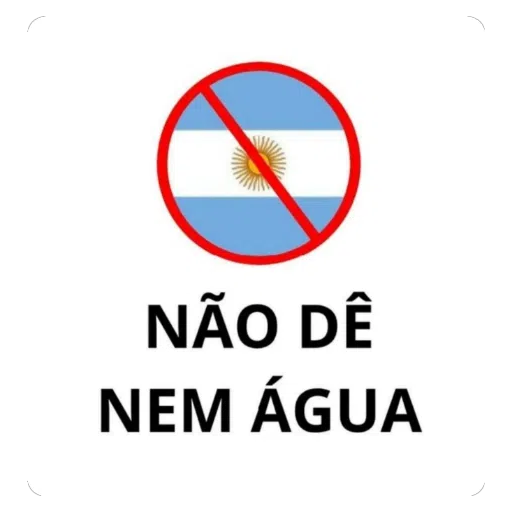 Figurinha: Não dê nem água