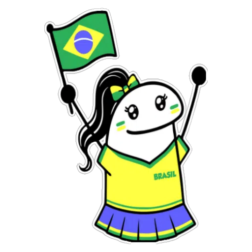 Figurinha: Flork torcedora do Brasil
