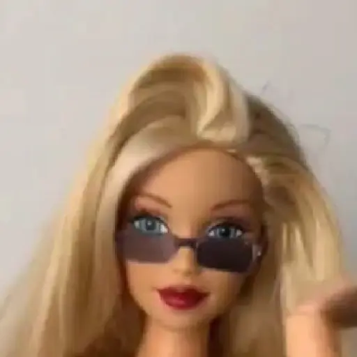 Figurinha: Barbie com Óculos Escuros Dançando
