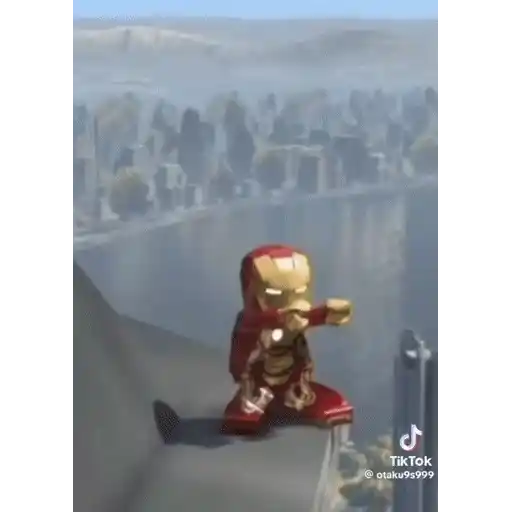 Figurinha: Lego Homem de Ferro Dançando