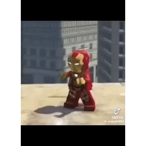 Figurinha: Homem de Ferro LEGO dançando