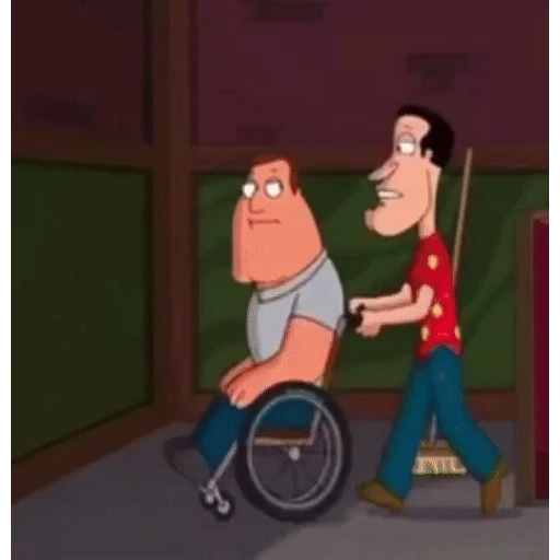 Figurinha: Quagmire e Joe em Family Guy