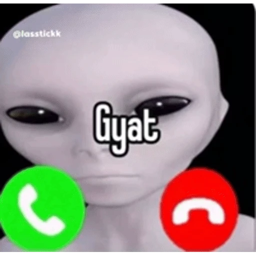 Figurinha: Alien Recebe Chamada
