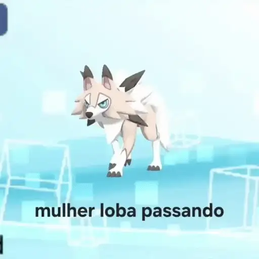 Figurinha: Mulher loba passando
