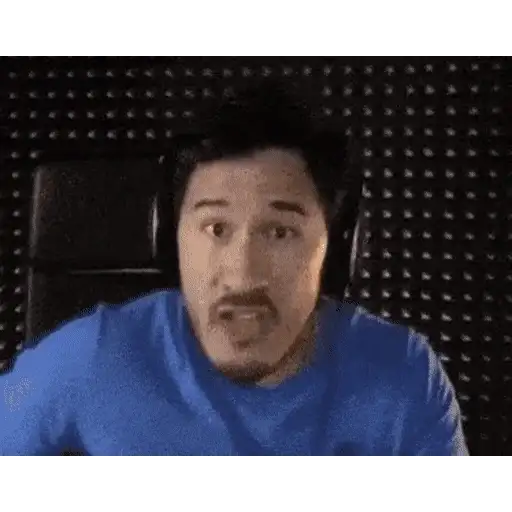 Figurinha: Markiplier Gritando no Fogo
