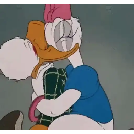 Figurinha: Pato Donald e Margarida