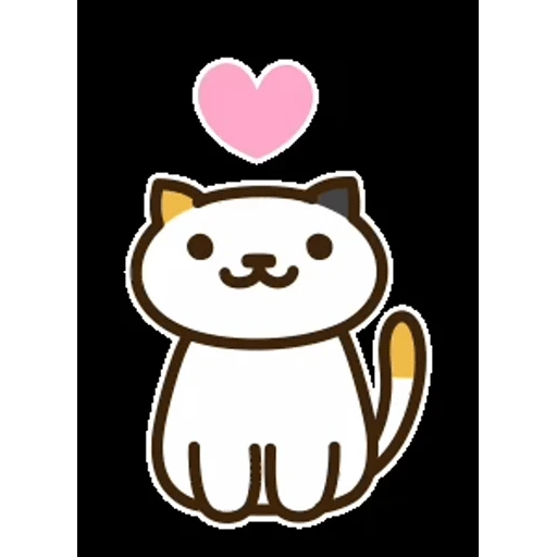 Figurinha: Gatinho com Coração