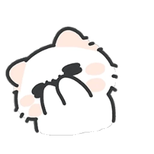 Figurinha: Gatinho com corações