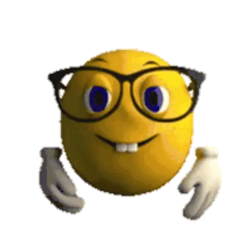 Figurinha: Emoji Sábio Pensativo