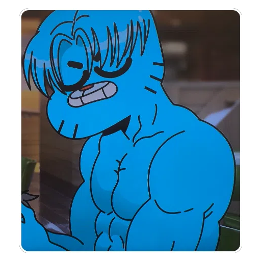 Figurinha: Gumball Fortão