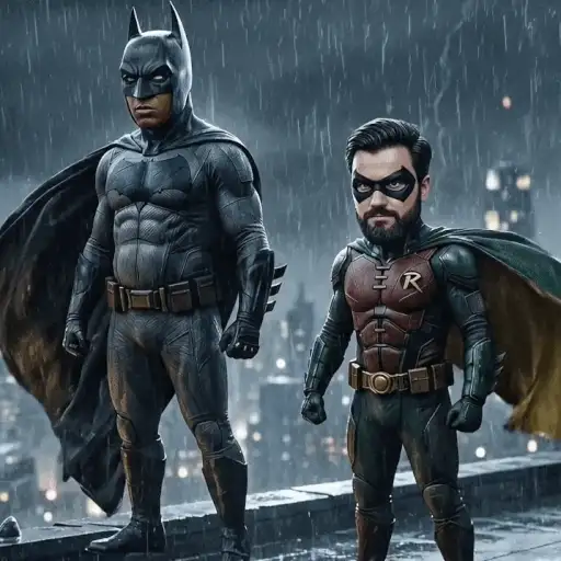 Figurinha: Batman e Robin