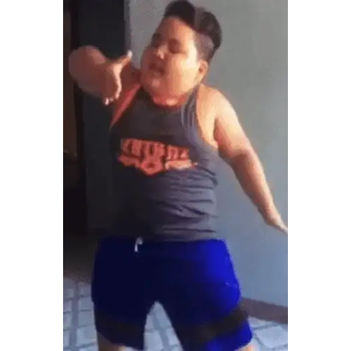 Figurinha: Garoto dançando Tribal