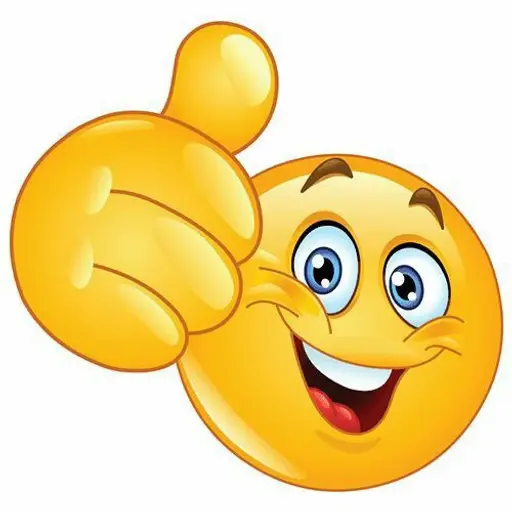 Figurinha: Emoji com joinha