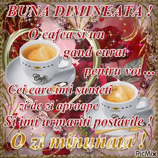 Figurinha: Bom dia com café