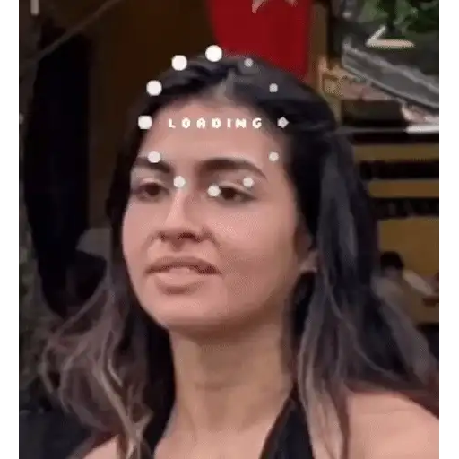 Figurinha: Loading no rosto