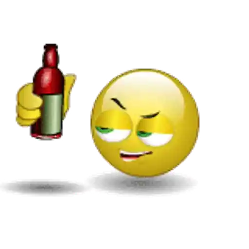 Figurinha: Emoji bebendo
