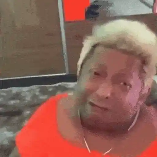 Figurinha: Mulher faz careta engraçada