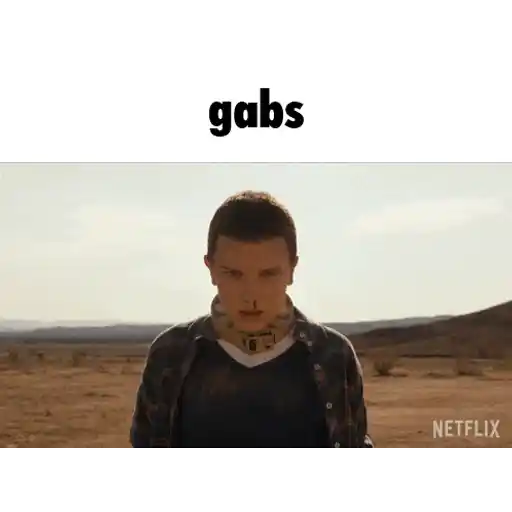Figurinha: Gabs Stranger Things