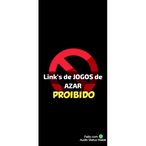 Figurinha: Links de Jogos de Azar Proibido