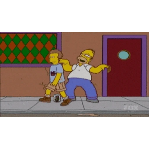 Figurinha: Homer Simpson Dançando